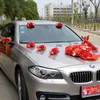 Fleurs décoratives rouge pivoine Rose soie artificielle fournitures de fête mariage voiture décoration cadeaux fausse fleur