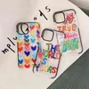 Telefoonhoesje Meerkleurig Liefde Zacht TPU Transparant Achterkant Schokbestendig Telefoonhoesje Geschikt voor iPhone 14 13 12 11 Pro X XS Max 7 8 14 Plus