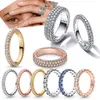 2023 Nowy 925 Sterling Srebrny Pandora Pierścień Błyszczący pierścionek żeńska biżuteria zaręczynowa Akcesoria