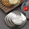 Plates Spit Bone Dish Grade 304 Stainless Steel Seasoning Mirror Polished Square Utensil Table Sauce Appetizer Plate Tray