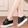 Kleid Schuhe Clogs Frauen Echtes Leder Keile High Heel Römischen Gladiator Sandalen Weiblichen Sommer Offene spitze Mode Turnschuhe Casual