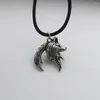 Cadenas SanLan 1 par Pareja Ying Yang Wolf Collar