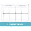 Storage Bottles Clear Organizer With Hinged Lid For Snack Spice Kitchen Pantry Fridge Packets Pouches Container