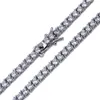 Chaînes de tennis de roche Hip-hop Tide Bracelet pour hommes Zircon-microencased 5mm 4mm 3mm Bracelet Bracelets de tennis pour hommes et femmes Iced Out Jewelry