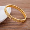 Bangle Luxury Crystal Women ręczne bransoletki puste dotknięte design miedziane cZ bransoletki na wesele zaręczyny żydowskie dro