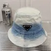Męskie damskie projektanci czapki wiadra szerokie grzbiet czapki słońce zapobiegaj czapce czapki baseballowej czapki snapbacki dżinsowe sunbonnet na zewnątrz