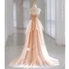 Charming Prom Dress For Black Girls 2023 Sequine Ruffles Backless Birthday Party Gowns gold Long Formal Robe De Soiree Vestidos Festa Mermiad Gowns For Party Wear