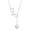 Chains Charms Wedding 925 Stamp Silver Women Lady Necklace Doctors Stethoscope Lariat Jewelry Cute Nice Gift