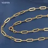 Halsband vojefen 18k kvinnors guldhalsband original au750 lång länk manlig choker lyx smycken stora hals mode halsband grossist