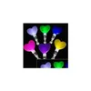 Décoration de fête Glowing Love Shape Stick Led Flash Wand Light Heart Wands Rally Race Batons Dj Clignotant Pour Événement Concert Glow Drop Dhbfj