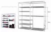 Portable Double Closet Shoe Cabinet Boot Shoe Rack Shelf Storage Organizer for Closet Entryway Living Room Bedroom Home, 9 Lattices