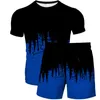 Męskie dresy dresowe letnie garnitury dla mężczyzn zestawy przyczynowe krótkie rękawie Tshirt Beach Shorts Sportswear Man O Neck T Shirt 2 -Place Clothing 230522