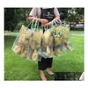 Förpackningspåsar Trapezoidal Waterproof Transparent Gift Plastic PVC Flower Shop Packaging Bag Party Flowers Drop Delivery Offic Dhalz