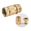 Watering Equipments 12 34" Thread Quick Connector Brass Garden Adapter Drip Irrigation Copper Hose Fittings 1 Pcs 230522