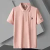 Polo da uomo Polo T-shirt per uomo Abbigliamento Casual Bottone Camisetas Top Ropa Playeras Moda Ricamo Bianco Manica corta T-shirt uomo 230609