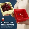 Assiettes 3 pièces paniers de vidange de fruits conteneurs petit bol bols décoratifs fraise réfrigérateur