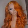 Bourgogne Body Wave Syntetisk spetsens främre värmebeständig fiber för kvinnor PRED PLUCKED Daily Cosplay