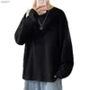 Men's T-Shirts 100% Cotton Oversize Men's Women T-shirt Man Long sleeves Pure Color Men t shirt T-shirts For Male Female Tops L230520