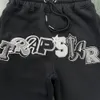 영국 디자이너 Trapstar Tracksuit 남성 Widcard Zip-Black /Monochrome 1 : 1 최고 품질의 자수 여성 Hoodie Jogger Pants EU Size XS-XL
