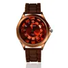 Wristwatches Top WOMAGE Fashion Steel Floral Chrysanthemum Dial Lady Rubber Jelly Band Gift Relogio Feminino Women Dress