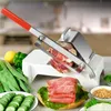 Home Kitchen Frozen Meat Slicer Manual Stainless Steel Food Cutter Slicing Machine Automatic Meat Delivery Nonslip Handle Wholesale