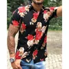 Camicie casual da uomo 2023 Camicia con stampa hawaiana Manica corta Risvolto con bottoni Cardigan Quotidiano Festa da ballo Sport Tipo sottile Abbigliamento da uomo