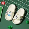 Slipper Baasploa Kinder Hausschuhe Jungen Mädchen Slipper Antislip Kind Strand Schuhe Baby Hause Sandalen Kinder Cartoons Flip-Flops 230522