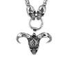 Halsband Demon Clown Skull Pendant Ghost Head Halsband Herrens charm rostfritt stål halsband pojkvän gotiska smycken gåva