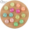 Crystal Cordial Design 15*15mm 200Pcs Earrings Findings/Jewelry Accessoriesg/Marble Resin Bead/Stars Shape/Hand Made/DIY Beads Makin