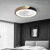 Ventilador Invisible Lámpara Techo Salón Nordic Restaurante Dormitorio LED Control Remoto