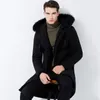 Piumino da uomo casual invernale in anatra con collo in pelliccia Parka caldo da uomo cappotti soprabito Abrigo Hombre KJ575