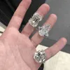 Ringos de banda Promise da declaração de luxo 925 Sterling Silver simulado diamante de noivado de diamante Rings para mulheres belas jóias atacado J230522