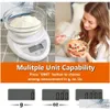 Bilance per uso domestico 5000G / 1G Bilancia per alimenti digitale Mtifunction Misure in grammi e once Accessori da cucina Drop Delivery Home Garden S Dhhvw