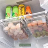 Bouteilles de stockage Cuisine Organisateur Réglable Réfrigérateur Rack Réfrigérateur Congélateur Étagère Titulaire Tiroir Organisateur Space Saver 40 #