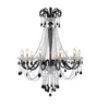 Kroonluchters Moderne LED Crystal Dining Room Lichtkaarslamp Grote E14 El Lobby Creative Chandelier for Living