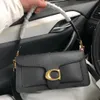 New 23ss leather purse baguette satchel designer bags luxury tote woman white handbag shoulder bobby toiletry crossbody pochette lady clutch bag