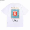 2023 Designer-Hemden Sommer Herren T-Shirts Damen Rhude Designer für Männer Tops Brief Polos Stickerei T-Shirts Kleidung Kurzarm T-Shirt Große T-Shirts S5SB