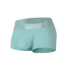 Caleçon à la mode hommes coton respirant couleur unie séparation Boxer avec côtés ouverts pour espace cabine sous-vêtements Nylon