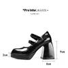 Designer Modern White Bridal Shoes For Wedding White Patent-leather Mary Jane Pumps Chuncky High Heel Women Shoes Sandals CL2279