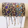 Rispärla leopard armband bohemian pärlstav armband kvinnor modetillbehör