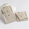 Scatole Astuccio per gioielli Sheepsew, 10 pezzi 8x8 cm Confezione di gioielli in microfibra con bottone a pressione Borsa regalo Inserto per collane Anelli Orecchini