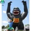 Gorilla gonfiabile nera gigante pubblicitario con velo d'aria Kingkong Mascot Promotional Animal Model Collector Toys