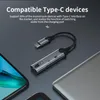 Premium digitale DAC 3 in 1 USB C -hoofdtelefoonaansluiting Adapter 60W Oplaadkabel Type C tot 3,5 mm Aux Audio oortelefoonadapter Splitter