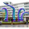 Amazing Large Customized colourful Inflatable Octopus Claw Devilfish legs Blow Up Octopus tentacle Leg For Building Roof Decor