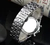 2023 nouvelle montre hommes loisirs diamant montres boîtier en acier doré acier inoxydable Quartz montre-bracelet bracelet mâle Relogio Masculino AMN12