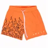 Herren Shorts Mesh atmrede MEN SOMMER SUMMER Fitnessstudio Basketball Running Quickdrying Flame Print Fashion Beach Casual 230522