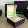 Estuche de regalo de caja marrón oscuro de calidad 2019 para relojes Taghere Etiquetas de tarjetas de folletos y papeles en inglés Cajas de relojes suizos1897