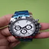 Prezent świąteczny Oryginalne pudełko luksusowe męskie ruch zegarek ze stali nierdzewnej 40 mm 116500ln - White Dial Na ręce zegarkowe automatyczne mechanika301U