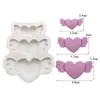 Stampi da forno Ali a forma di cuore Stampo in silicone Sugarcraft Cupcake Strumenti per decorare torte fondente