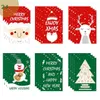 Kerstdecoraties set van 24 wenskaarten creatieve high-end zegen met envelopstickers vouwen in half 10x15 cm